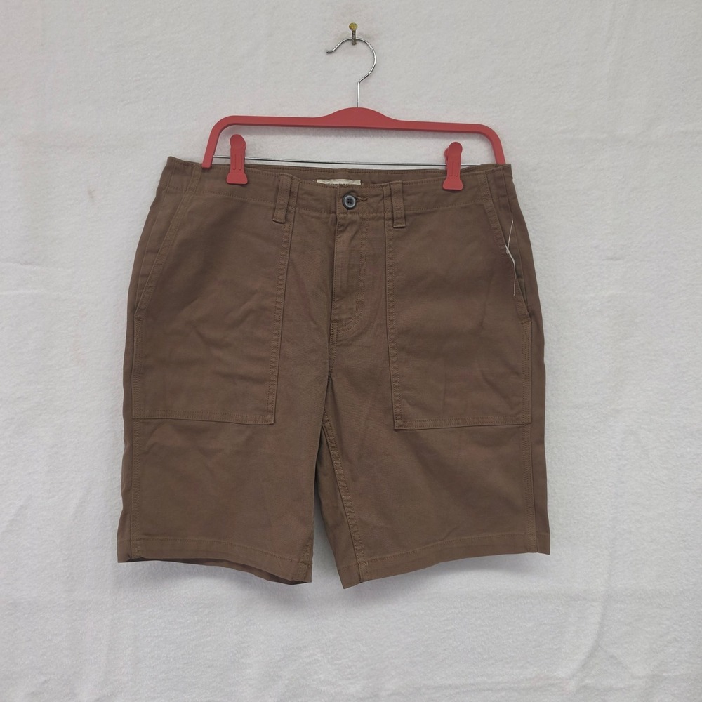 *NWT* Goodthreads Mens Brown Canvas Carpenter Utility Shorts Size 32